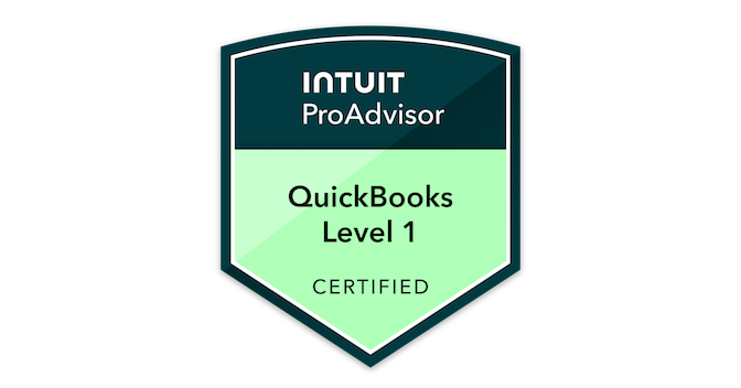Intuit QuickBooks Certified ProAdvisor - Level 1